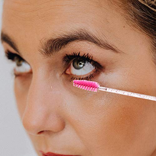 PIXNOR Cnjuntde Varinhas de Rímel Cm 15 Peças de Musse de Cristal para Limpeza de Cílis.