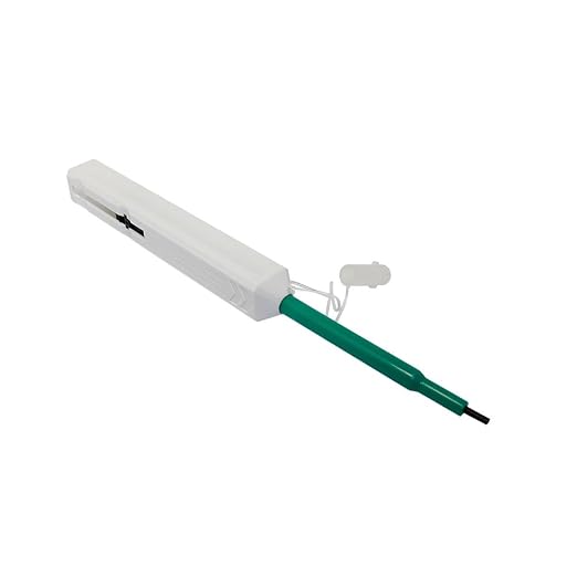 One-Click Fiber Optic Connector Cleaner Pen FTTH Connector Cleaning Pen Tools for 2.5mm SC ST FC SC/APC and FC/APC Connectors(Green)