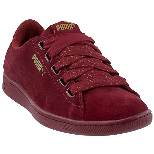 PUMA Puma Women's Vikky Ribbon Sneaker, Pomegranate-Pomegranate, 8 M US