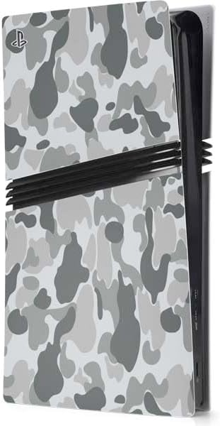 Skinit Decal Gaming Skin Compatible with PS5 Pro Console - Grey Street Camo Design
