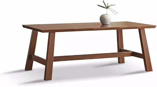 Dinning Table Solid Wood Dining Table Wabi-sabi Style Large Table Large Dining Table Home Restaurant Long Table Party Table Kitchen Dining Table