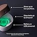 Tommee Tippee Pacifier Travel Sterilizer Case with 0-6M Ultra-Light NightGlow Pacifier, Glows in The Dark Charges in 2 Minutes, Portable UVC Sterilizer, AA Battery or USB Charge