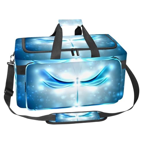 Grand sac de sport 30L avec organiseur de sac de voyage imprimé crâne et fleurs multicolore