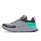 New Balance Hierro V5 Fresh Foam Trail Laufschuh für Damen, Grau (Leichtes Aluminium/Tidepool), 35.5 EU