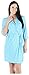 bSoft Women's 3/4 Sleeve Bamboo Short Wrap Robe - Martini Damask Pink
