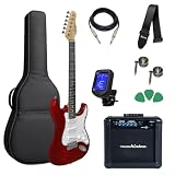 Kit Guitarra Giannini G100 Trd/wh Red Capa Cubo+ Acessórios