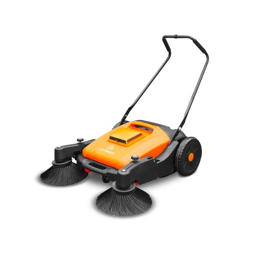 TANLIFT - Manual Sweeper (Orange) Man Walk Behind Sweeper