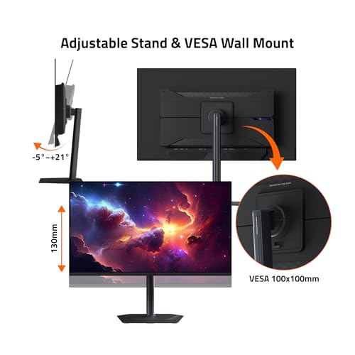 Image of GIGABYTE - MO32U - 32 inch QD-OLED Gaming Monitor - UHD 3840x2160-165Hz - 0.03ms GTG - AMD FreeSync Premium Pro - Type C KVM - HDMI, DP - Height Adjustable - Black