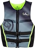O'Brien Men's Flex V-Back Life Jacket - US Coast Guard Approved Level 70 Buoyancy - Water Sports Activity Including Boating, Paddle, Skiing, Surfing & Swimming