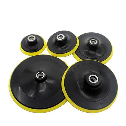 Almohadilla de pulido autoadhesiva de 100 mm con varilla M14 para faros de coche 5
