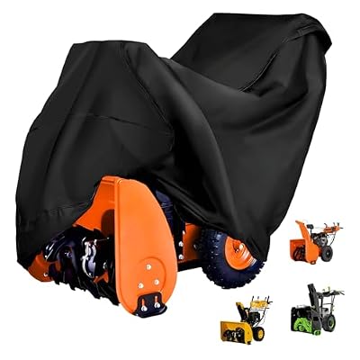 726015 Waterproof Outdoor Snow Blower Cover 210D,Universal Dual-Stage Snow Blower Cover Compatible with Ariens, EGO, Honda, Ryobi Cub Cadet, Troy Bilt, Snow Joe, Toro and PowerSmart Snow Thrower Cover