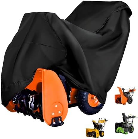 Snow Blower Accessories - 726015 Waterproof Outdoor Snow Blower Cover 210D,Universal Dual-Stage Snow Blower Cover Compatible with Ariens, EGO, Honda, Ryobi Cub Cadet, Troy Bilt, Snow Joe, Toro and PowerSmart Snow Thrower Cover