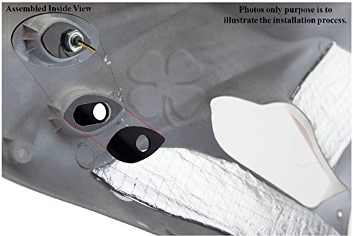 Black Carbon Stalk Turn Signal Adapter Plate For Suzuki Gsxr 600 Light Blinker #TOP4