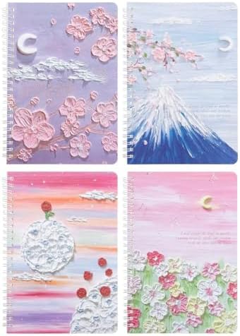 Kit com 4 Agendas Criativas A5 Capa Dura em Alto-Relevo – Design ...