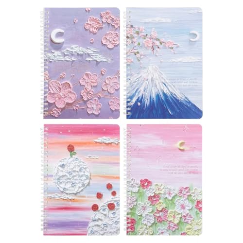 Kit com 4 Agendas Criativas A5 Capa Dura em Alto-Relevo – Design ...