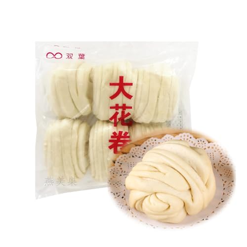 選べる 中華まん 双葉大饅頭 双葉大花巻 マントウ 中国の蒸しまんじゅう 中華伝統面点 冷凍食品 (双葉大花巻6个入,1点)