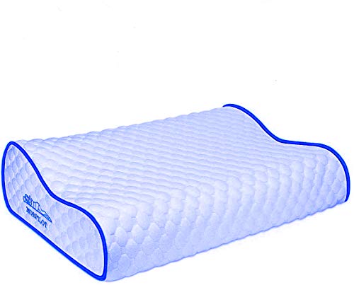 Cojín de Viaje, Keenstone Almohada de Viaje Almohada Cervical, Inflable, Ergonómica y Ultra Suave Kit de Confort para Avión, Automóvil, Hogar - con Tapones para Los Lídos, Máscara para Los Ojos