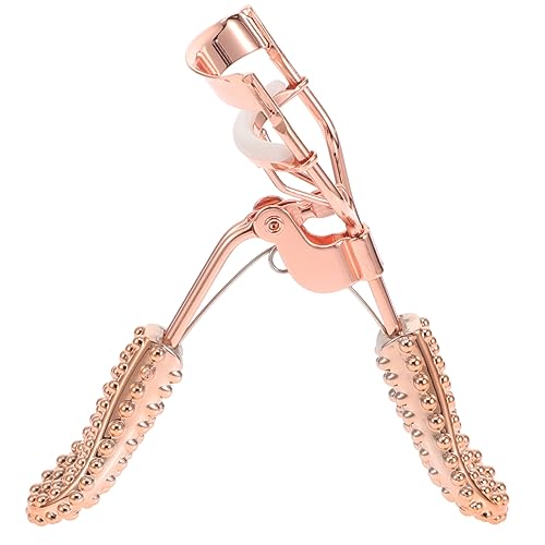 Gogogmee Sturdy Eyelash Curler Rose Gold Handle Portable Lightweight for Lash Curling