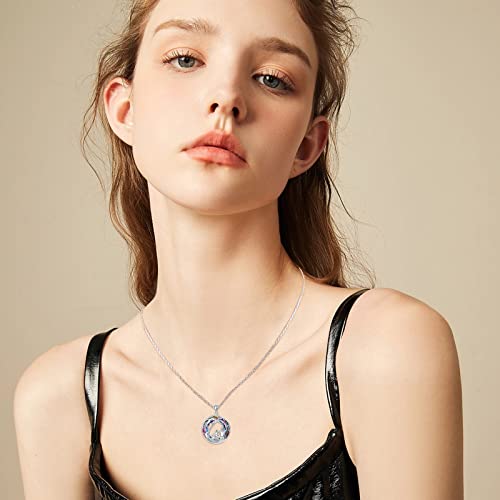 Popkimi Dog Necklace Dog Gifts For Girls Sterling Silver Dog Pendant Necklace Dog Lover Necklace With Crystal Necklace For Dog Moms Dog Memorial Gifts Fashion Jewelry Birthday Gifts For Women Mom Wife Girl Daughter #TOP3