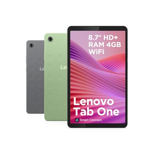 Lenovo Tab One Tablet | 8.7\" 1340 x 800 LCD Display | MediaTek Helio G85 | 4GB RAM | 64GB Speicher | Android 14 | Luna Grey | inkl. Folio Case Lenovo Tab One Tablet | 8.7\" 1340 x 800 LCD Display | MediaTek Helio G85 | 4GB RAM | 64GB Speicher | Android 14 | Luna Grey | inkl. Folio Case