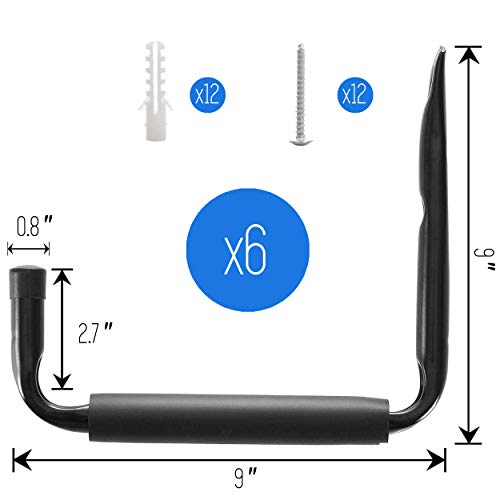Garage Storage Hooks with 9