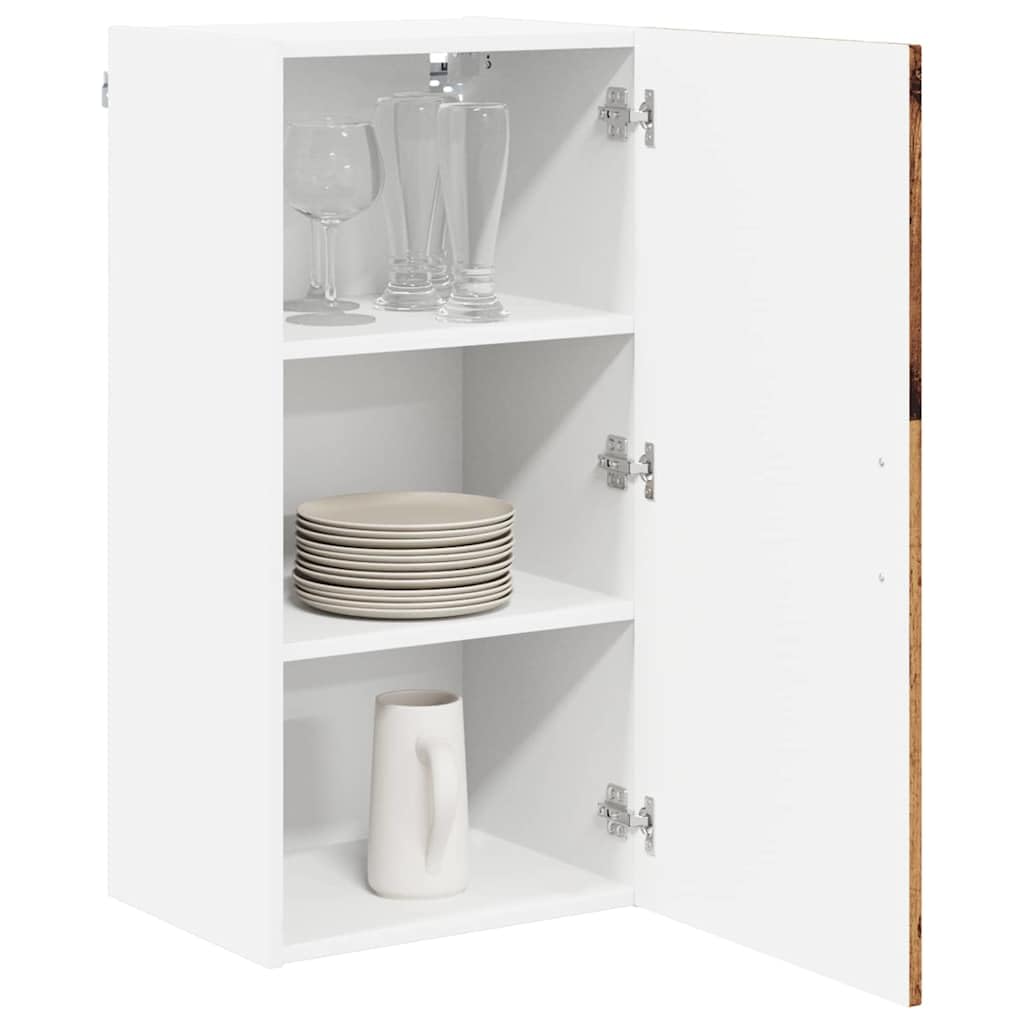 vidaXL Wall Cabinet LUCCA Old Wood 40 x 31 x 80 cm Engineered Wood, Modern Kitchen Solutions, Rectangular Wooden Panel, Durable Dishwasher Cover, Appliance Concealer, Space Saver Design