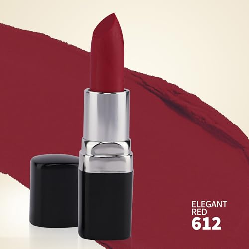 Image of Barva Natural & Moisturising Lipsticks Made Using Pure Ghee, Kokum Butter And Mineral Colours, 4.3g (Elegant Red 612)