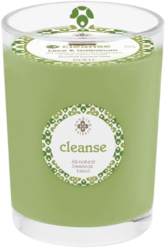 Root Candles Vela perfumada de aromaterapia hecha a mano Seeking Balance®, 8 onzas, Cleanse: Lime + Galbanum