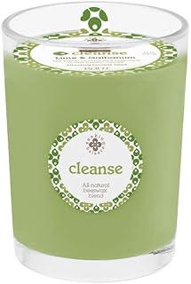 Root Candles Seeking Balance Scented Beeswax Blend Spa Aromatherapy Candle, 8-Ounce, Cleanse: Lime + Galbanum
