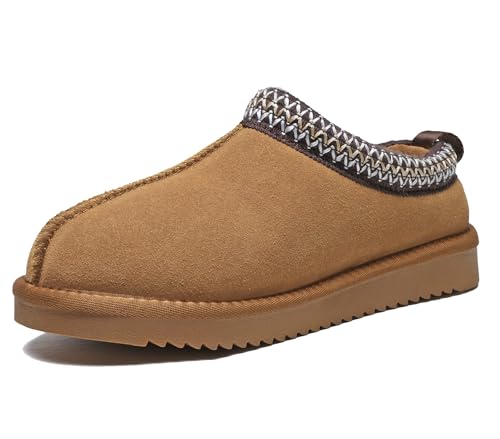 Women's Slippers Platform Mini Boots Faux Fur Warm Winter Mules Cozy Warm House Shoes Indoor and Outdoor