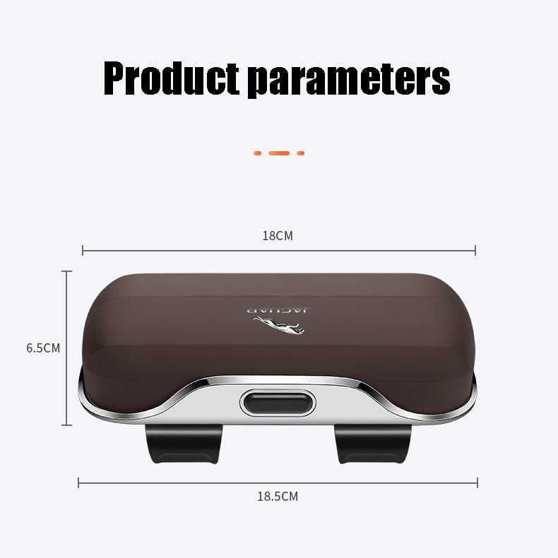 Car Glasses Frames for Jaguar XKE E-Type 1961-1974 Roadster 2-Door, Glasses Holders Sun Visor Glasses Clamp Sunglasses Holder Glasses Clip Visor Accessories,B Grey