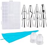 Hervorragende Qualität: Die Spritztüllen bestehen aus lebensmittelechtem Edelstahl mit hochwertiger Qualität. Deshalb sind die Tüllen rostfrei, korrosionsbeständig und langlebig.