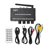 KELFEEAO Bluetooth-Empfänger, Heimlautsprecher-Sound-Adapter mit Karaoke-Mixer und Digital-Analog-Konverter, optischer koaxialer AUX-USB-Eingang für Heim-Audiosysteme