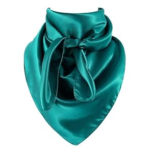 GERINLY Solid Color Wild Rag Pure Cowboy Bandanas 35 Inch Head Scarf Women Bolo Scarf for Men Western