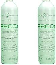 REPORSHOP - Refrigerant Gas R600a - 2 Bottles of 420g - Isobutane Gas for Refrigerators - Compatible with most Refrigerators, Cold Cabinets, Bottle Racks, Freezer - High Efficiency