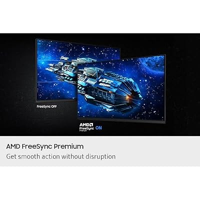 SAMSUNG 27 Odyssey G5 G53F QHD Resolution Gaming Monitor, HDR10, 200Hz Refresh Rate, IPS Panel, AMD FreeSyncTM Premium, Black Equalizer, Auto Source Switch, LS27FG53DENXZA