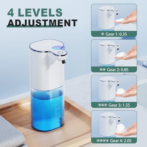 Amyzavls HCN004M Automatic Foam Soap Dispenser,1500 Mah Electric Touchless Soap Dispenser,420 Ml Wall Mounting Soap Dispenser thumb #2