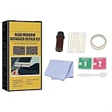 babominimer Kit de réparation de désembueur de pare-brise arrière de voiture pour lignes de chauffage rayées ou cassées, solution adhésive conductrice pour la plupart des véhicules, rapide et