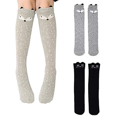Bostar Calcetines Largos de Niñas con Dibujos Animados Cover
