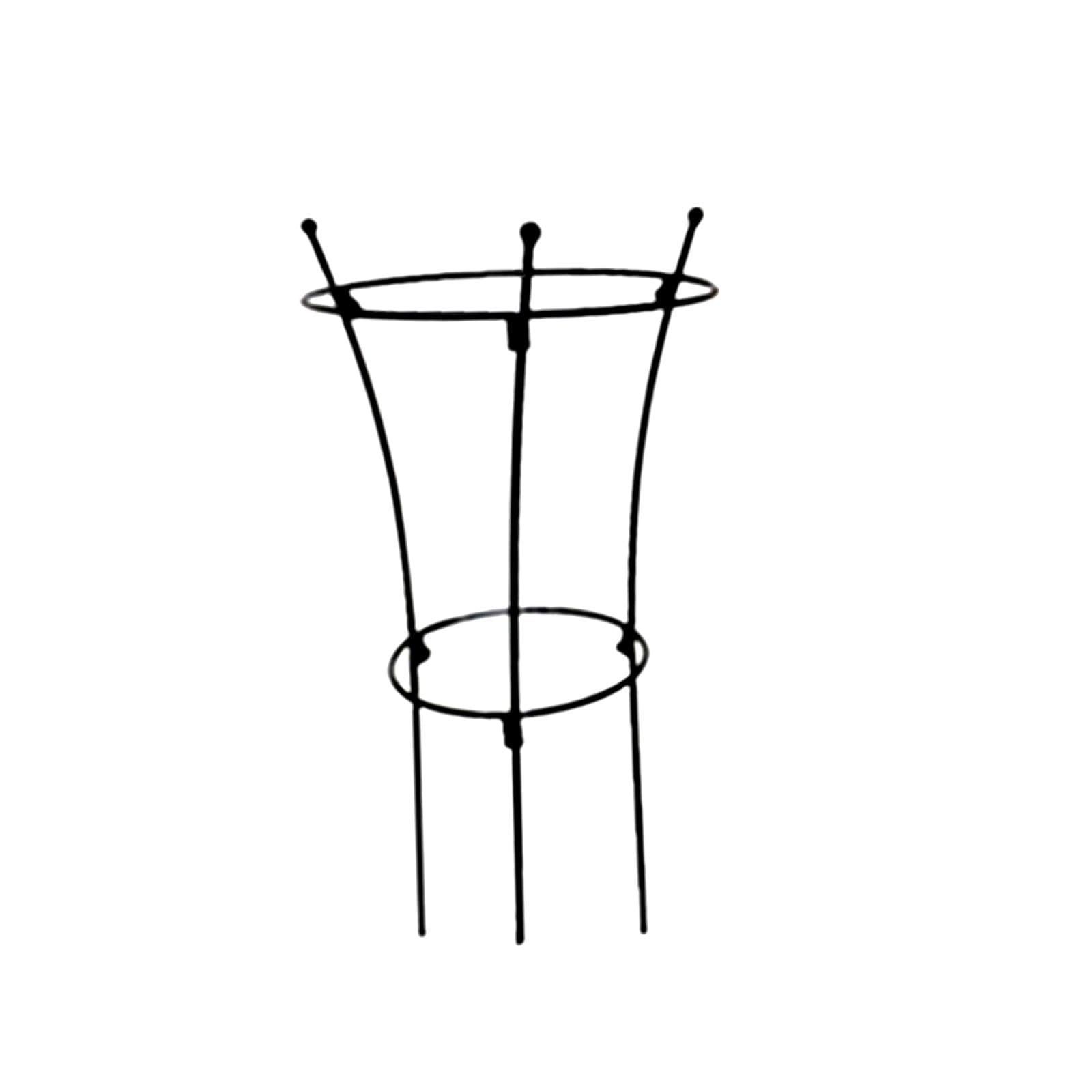 Tuteur Vertical Compact en Fer forgé pour Plantes en Pot, idéal pour, concombres, clématites et Autres Plantes fruitières.