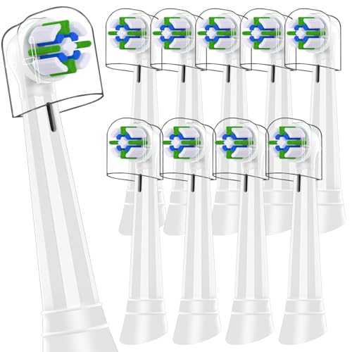 Recambio Cepillos Compatible con Oral B IO 2/3/4/5/6/7/8/9/10 Cepillos Eléctrico, Cabezales Compatible con Oral B IO Para el Cuidado de las Encías y la Limpieza Dental (10 Blanco)