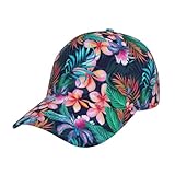 ROSIHODE Hawaii Tropical Flower Baseball Cap Workout Hats with Adjustable Strap for Men & Women Dad Hat Snapback Hat