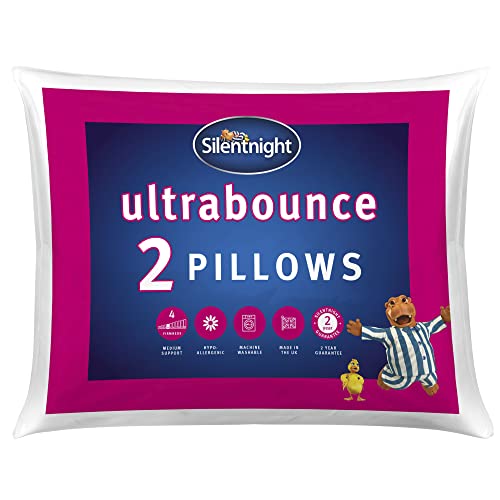 Silentnight Ultrabounce Pillow, White, Pack of 2 Cover