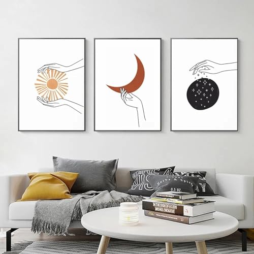 Impression sur toile minimaliste bohème pour sublimer la décoration de votre salon