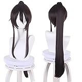 maysuwell Anime Drak Brown Cosplay Wigs Role Costume Wig Long Ponytail Hair for Women Halloween Party Unisex Adult Anime Lovers