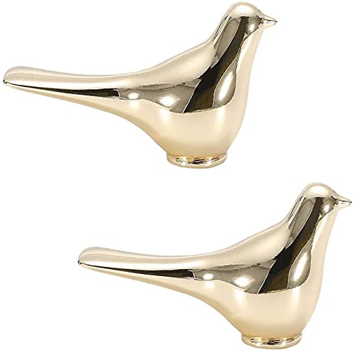 Boutons de porte d'armoire dorés oiseau haute finition pour placard