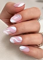 Unghie Gel Adesive UV Strisce Glitterate