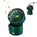 Ventilatore USB, mini ventilatore da tavolo silenzioso con clip portatile ricaricabile per scrivania, passeggino, ufficio, campeggio (VERDE）