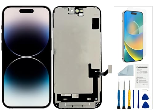 Qinqiyue for iPhone 15 Screen Replacement for iPhone 15 LCD Screen Replacement for iPhone 15 A2846, A3089, A3092, A3090 LCD Display Touch Screen Assembly Repair Parts