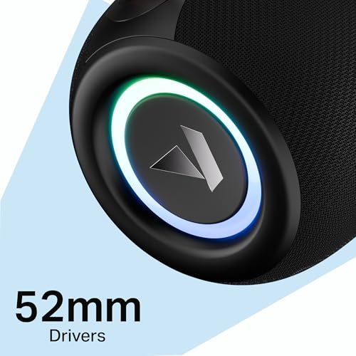 Boat Stone 208 Bluetooth Speaker, 5W Signature Sound, 52MM Drivers, 8H Battery, TWS Feature, Bluetooth Speaker, Wireless Speaker, Portable Speaker (Raging Black) view 2